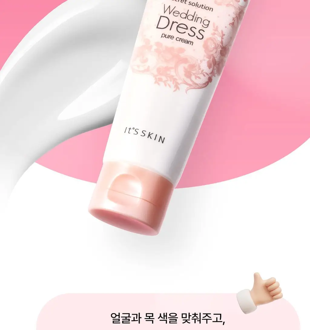 [청담샵톤업/멀티톤업] 잇츠스킨 시크릿 솔루션 웨딩 드레스 퓨어 크림 100ml 상세페이지 2